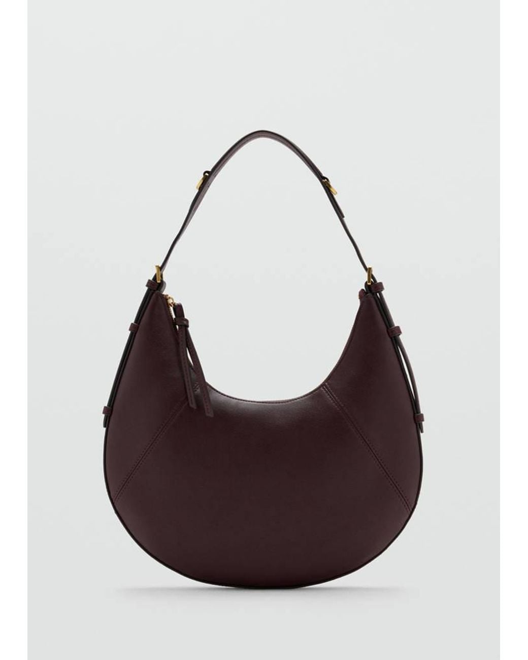 Mango Red Oval Shoulder Bag