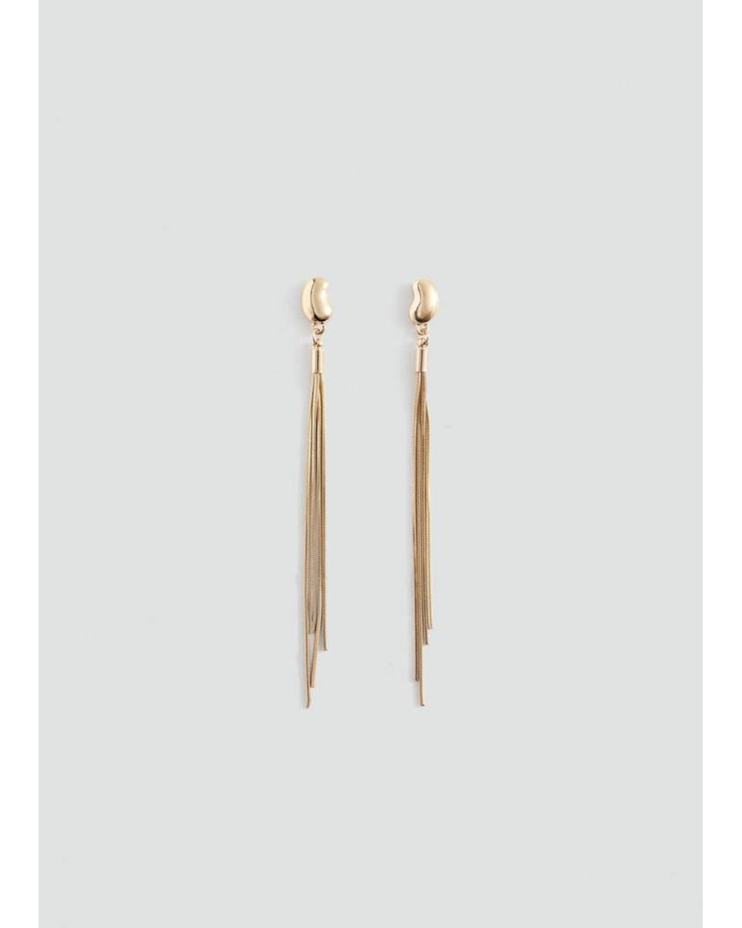 MANGO TEEN White Long Cascade-Effect Earrings