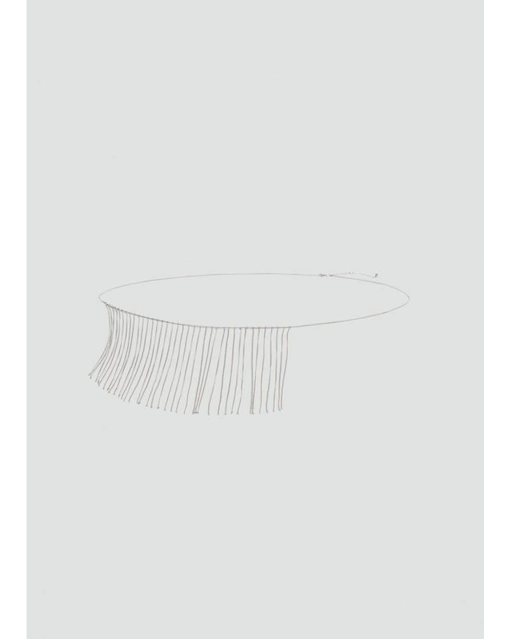 MANGO TEEN White Metal Belt With Tassels