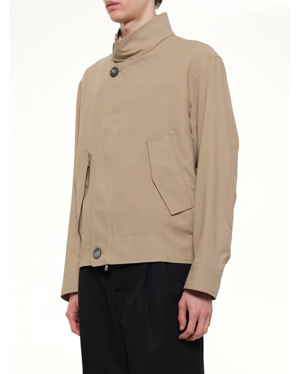 AMI Natural Harrington Jacket for men