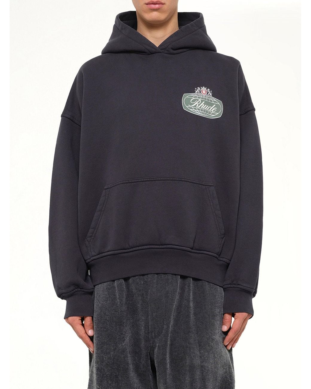 Rhude Blue Desert Crest Hoodie for men