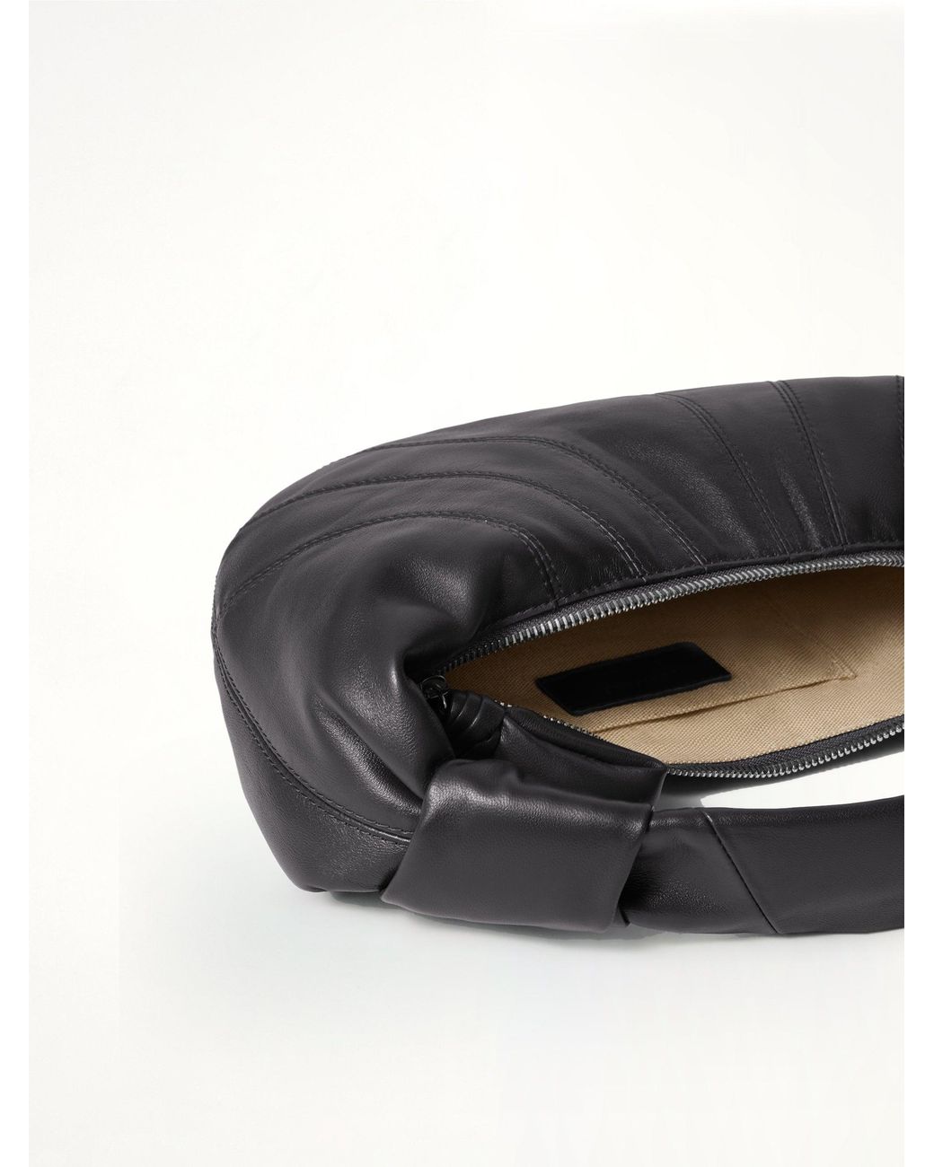 Lemaire Black Mini Fortune Croissant Soft Nappa Leather Bag