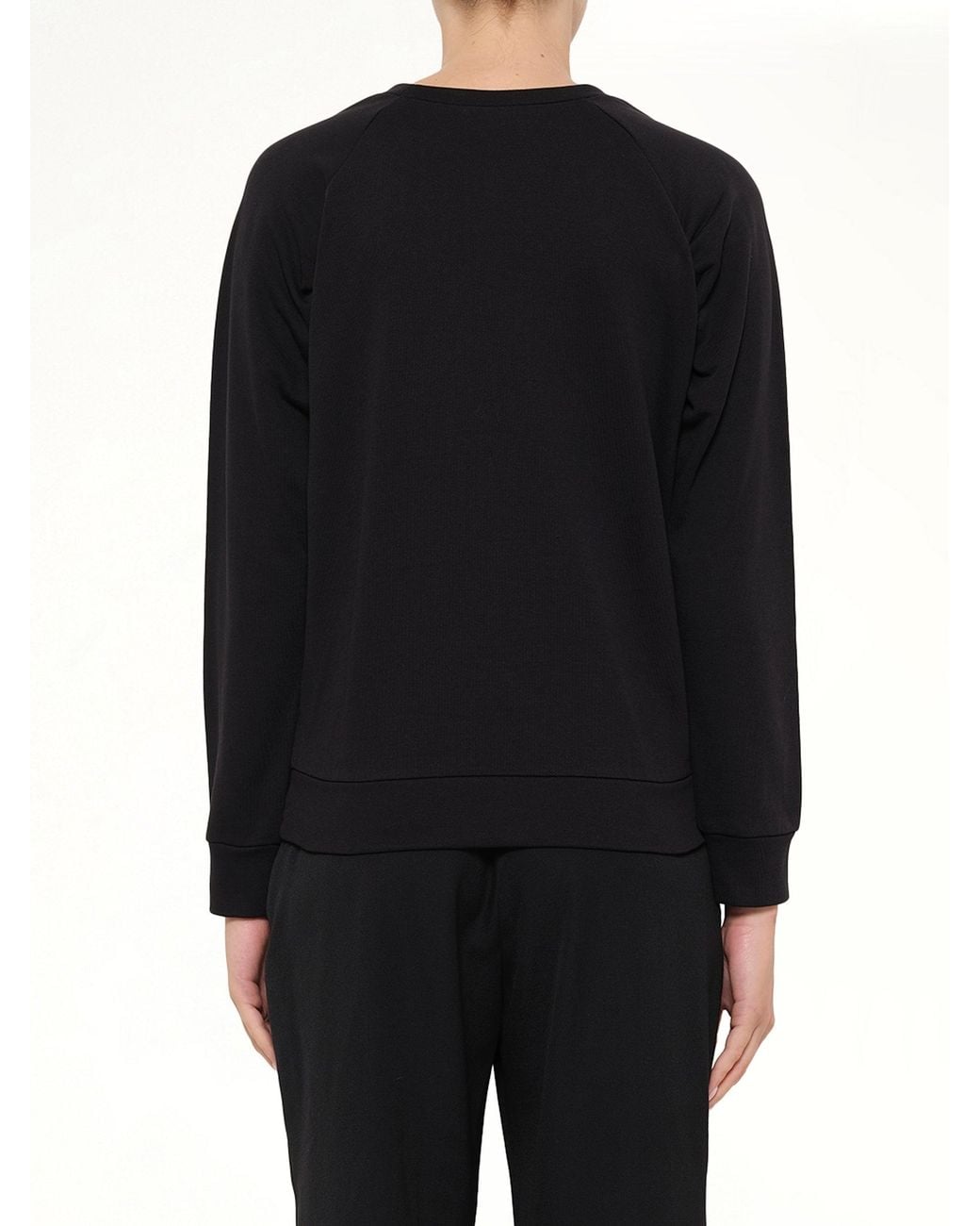 Lanvin Black Embroidered Jersey Top