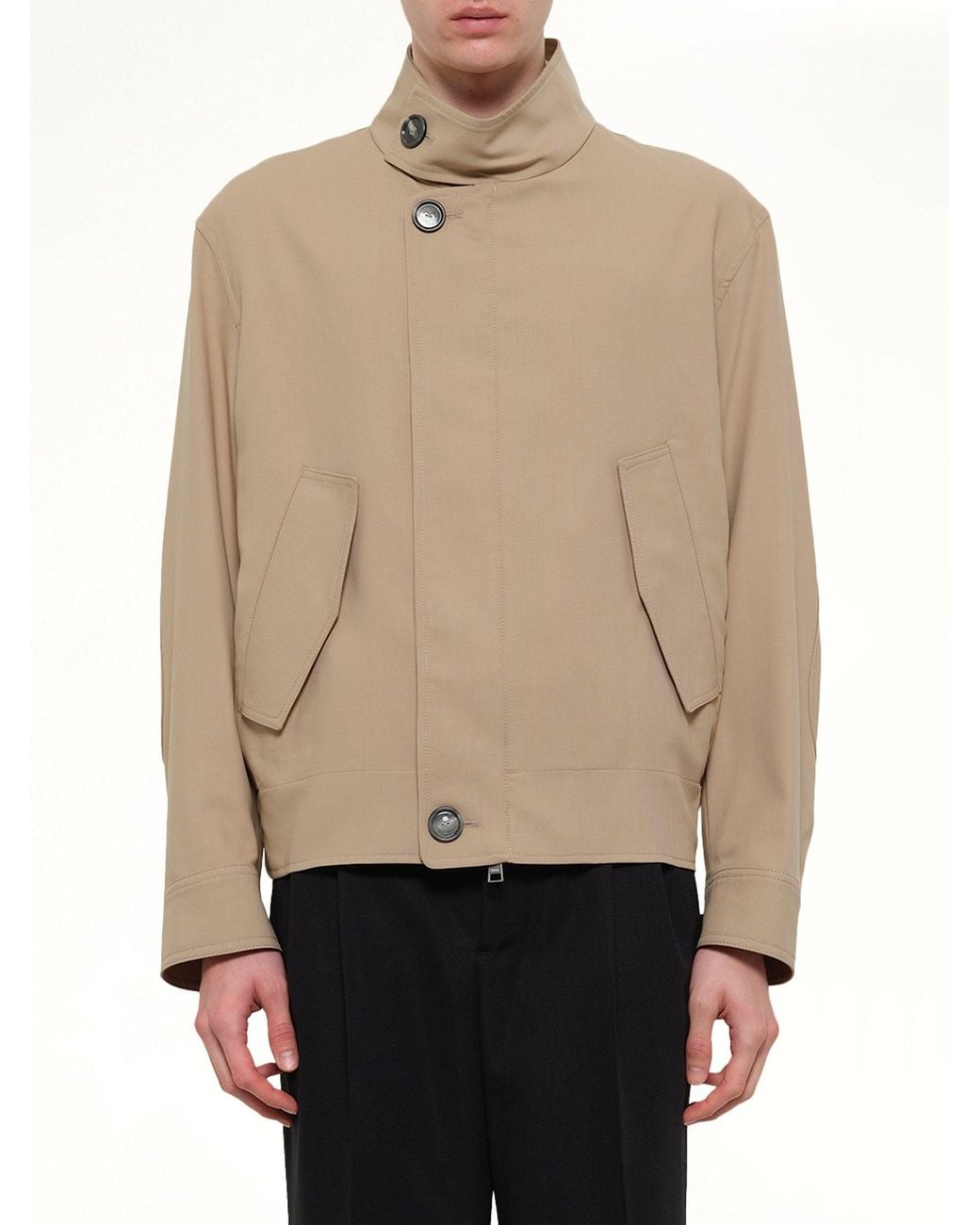 AMI Natural Harrington Jacket for men