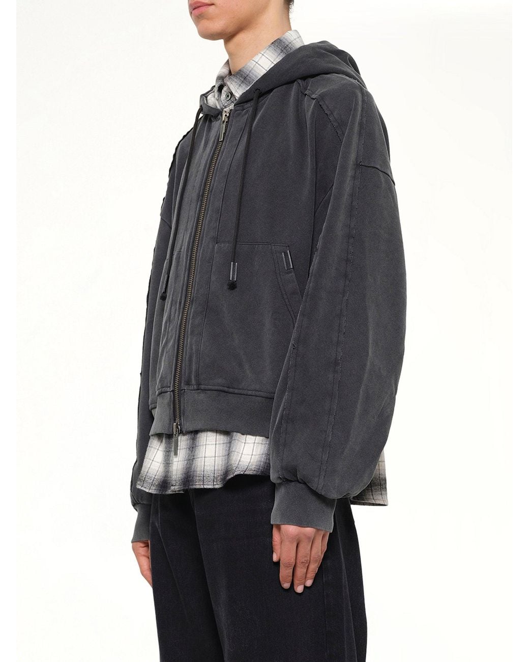 Feng Chen Wang Blue Two-In-One Hoodie for men