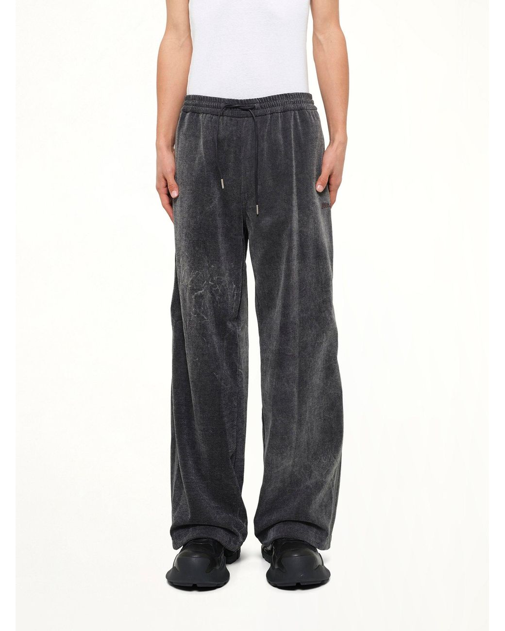Juun.J Black Soft-Touch Denim Trouser for men