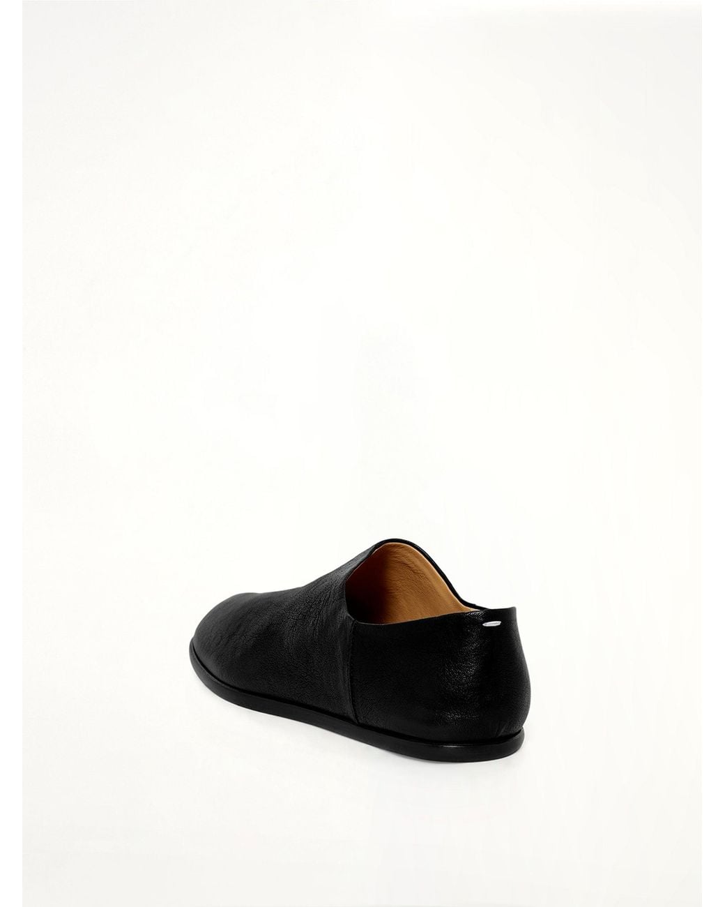Maison Margiela Black Tabi Babouche Grain Leather for men