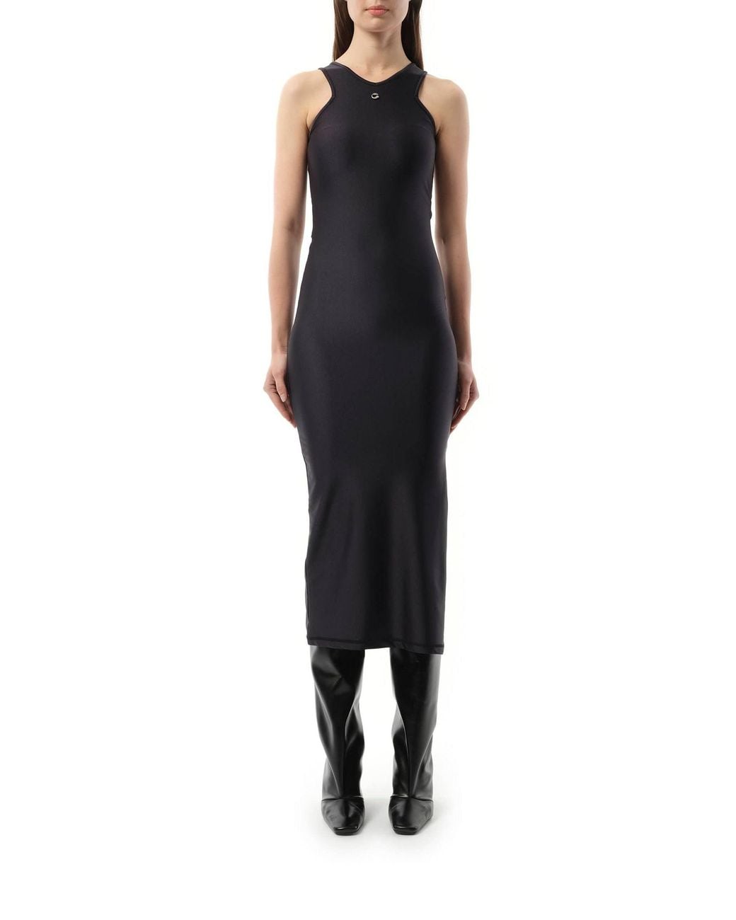 Coperni Black Tank Top Dress, Size: Medium