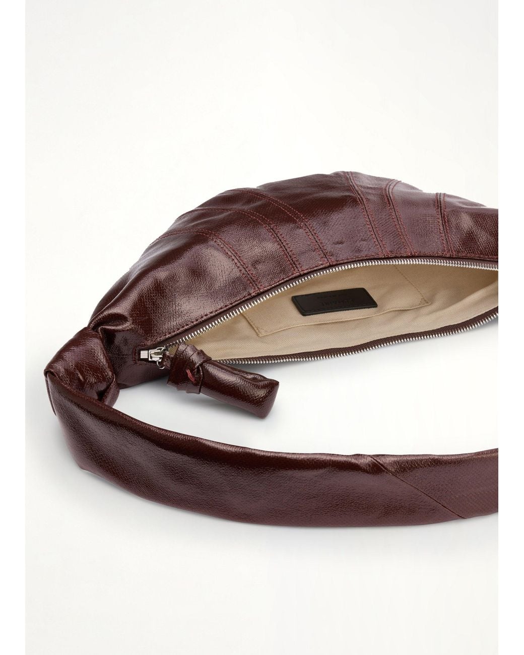 Lemaire White Croissant Small Coated Cotton Bag