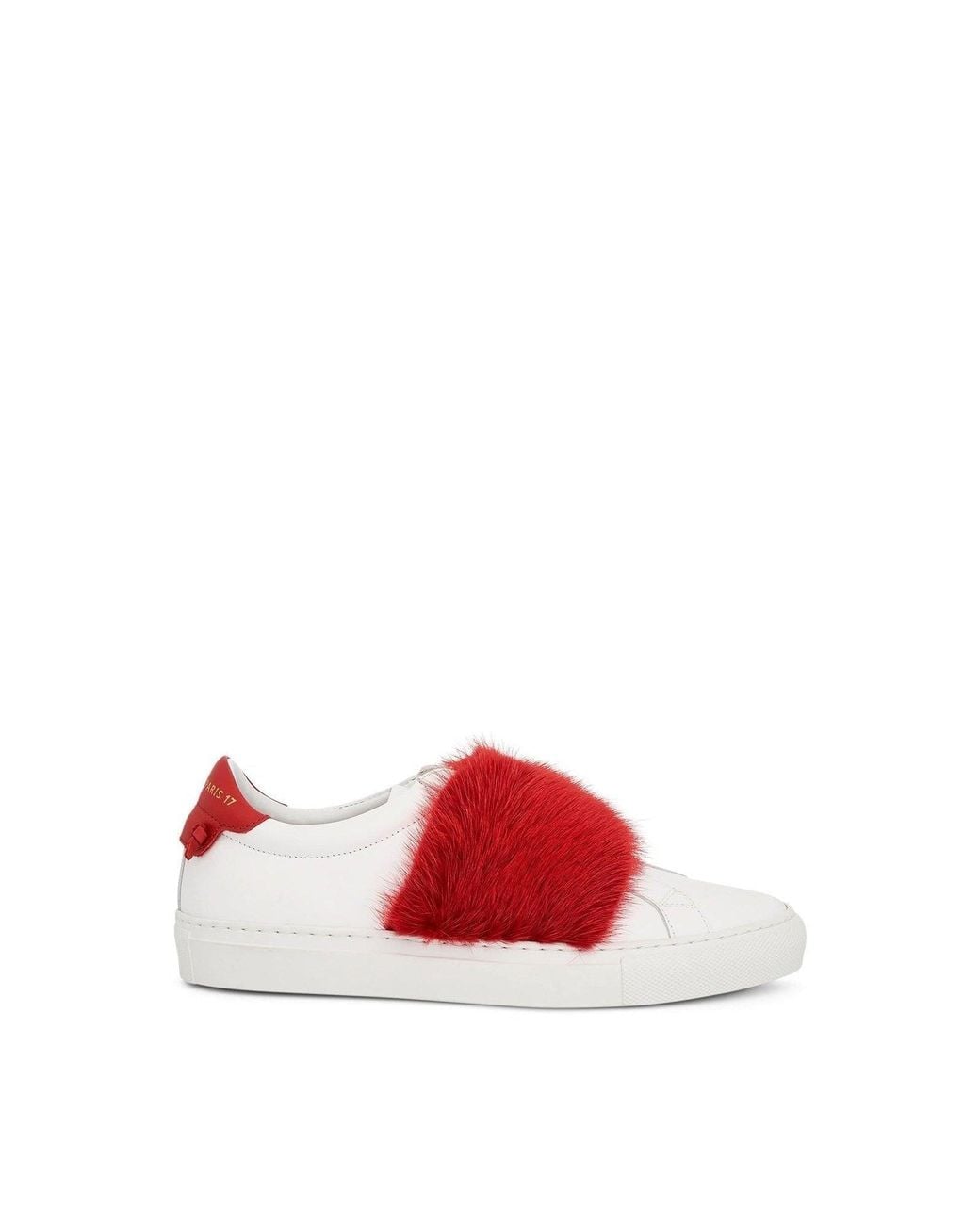 Givenchy Red Urban Knot Elastic Sneakers, Wht/, 100% Leather