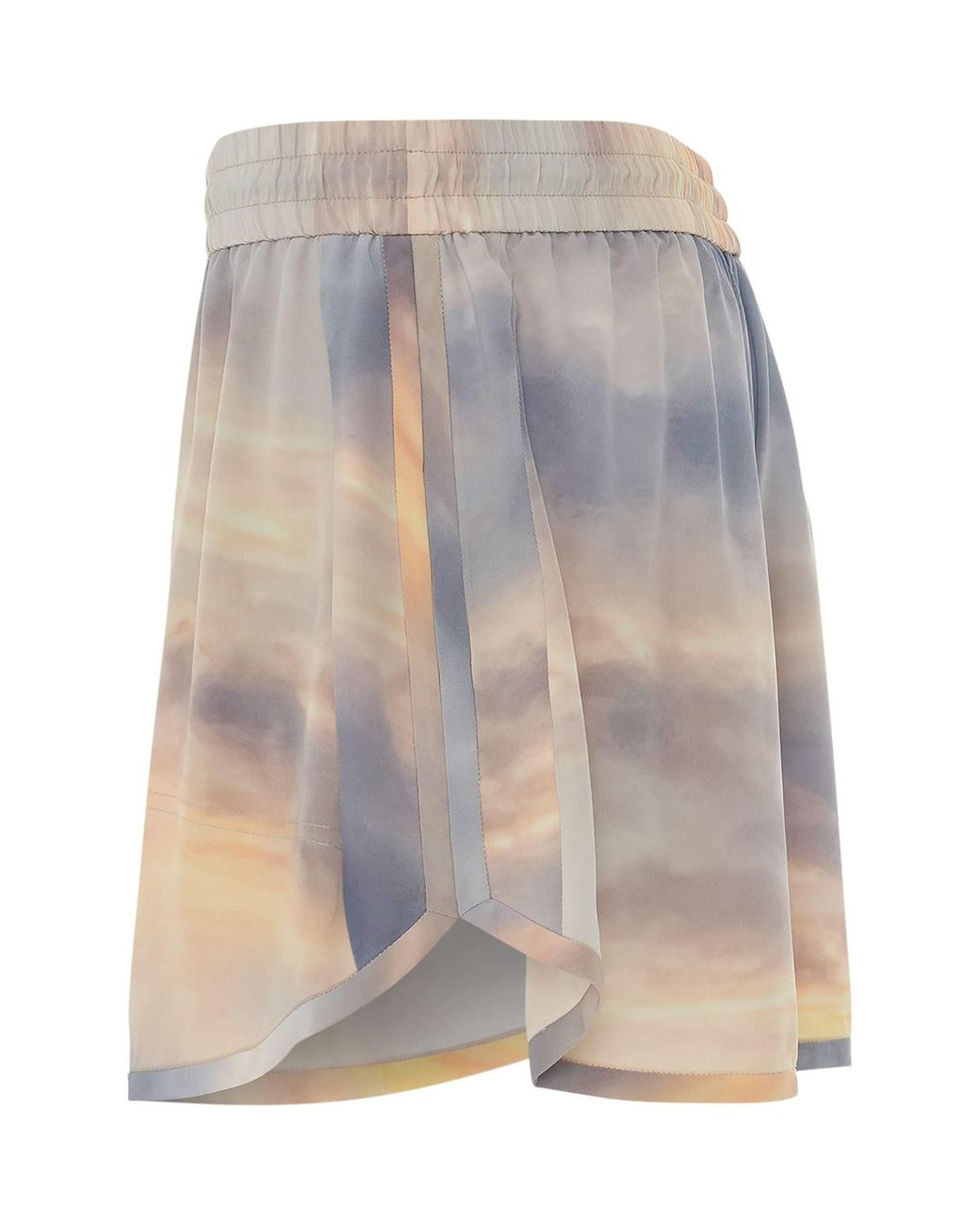McQueen Multicolor Daybreak Explorer Shorts, 100% Silk