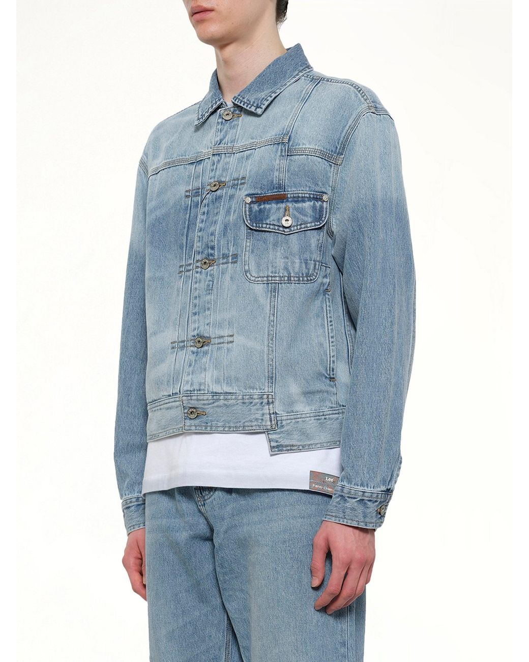 Feng Chen Wang Blue Fcw X Lee Denim Jacket for men