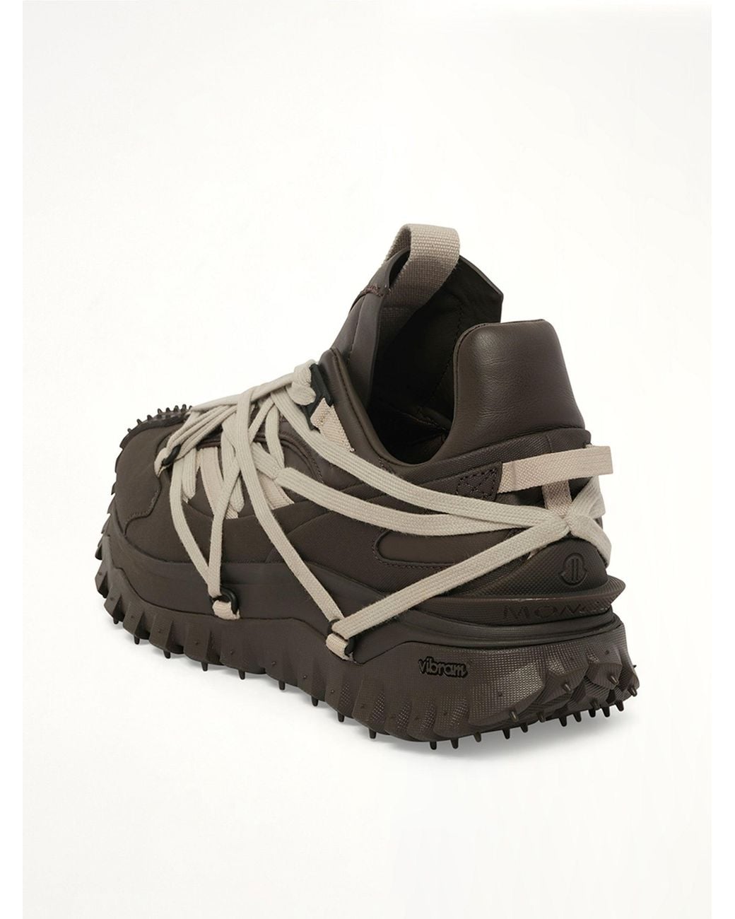 Rick Owens White X Moncler Trail Grip Megalace Sneaker for men