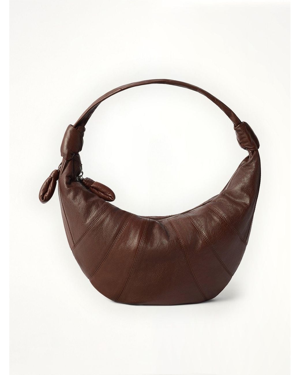Lemaire Brown Fortune Croissant Goatskin Bag