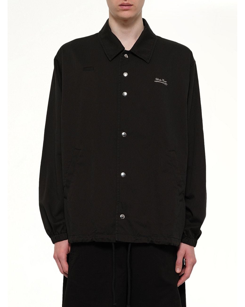 Undercover Black Cotton Coach Jacket for men