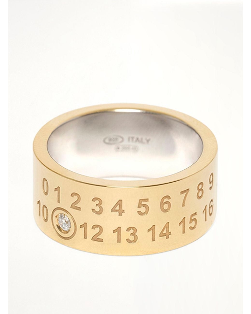 Maison Margiela Natural Lab-Grown Diamond Number Ring 10Mm for men