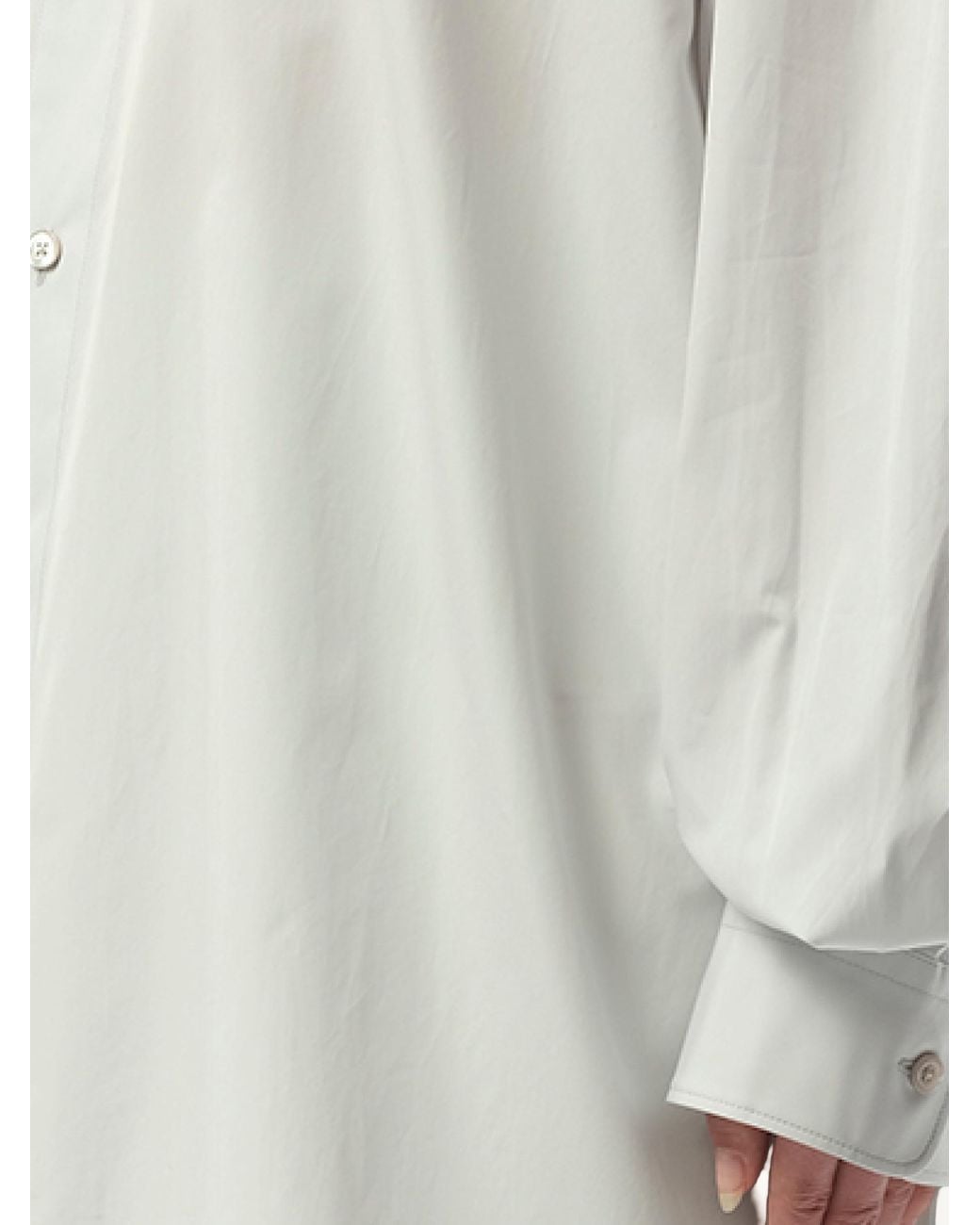 Maison Margiela Gray Long-Sleeved Shirt, Long Sleeves, 100% Cotton