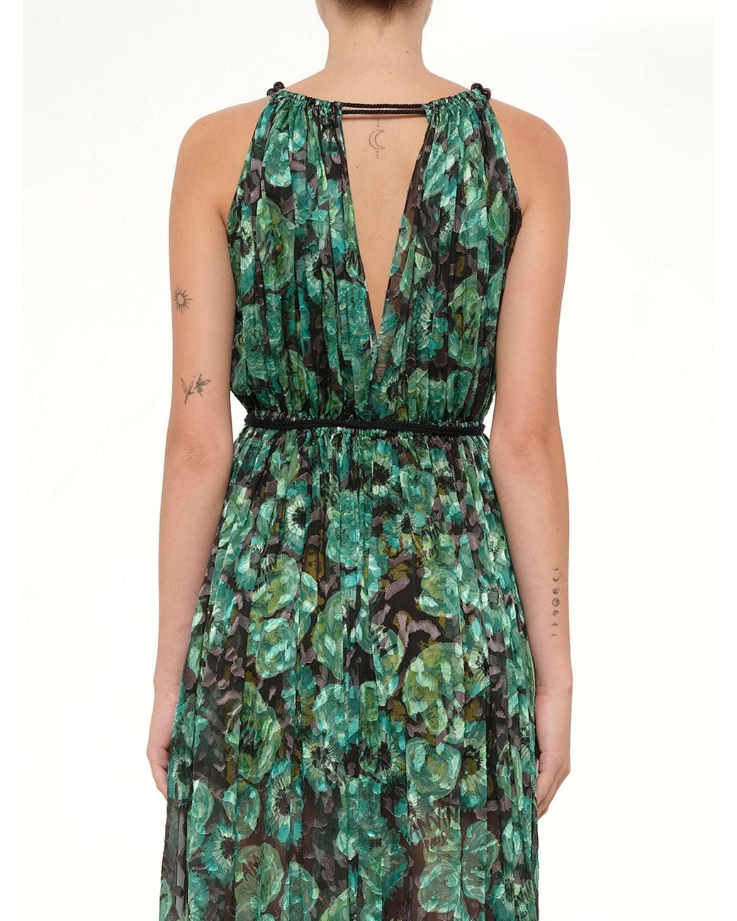 Lanvin Green Long Dress