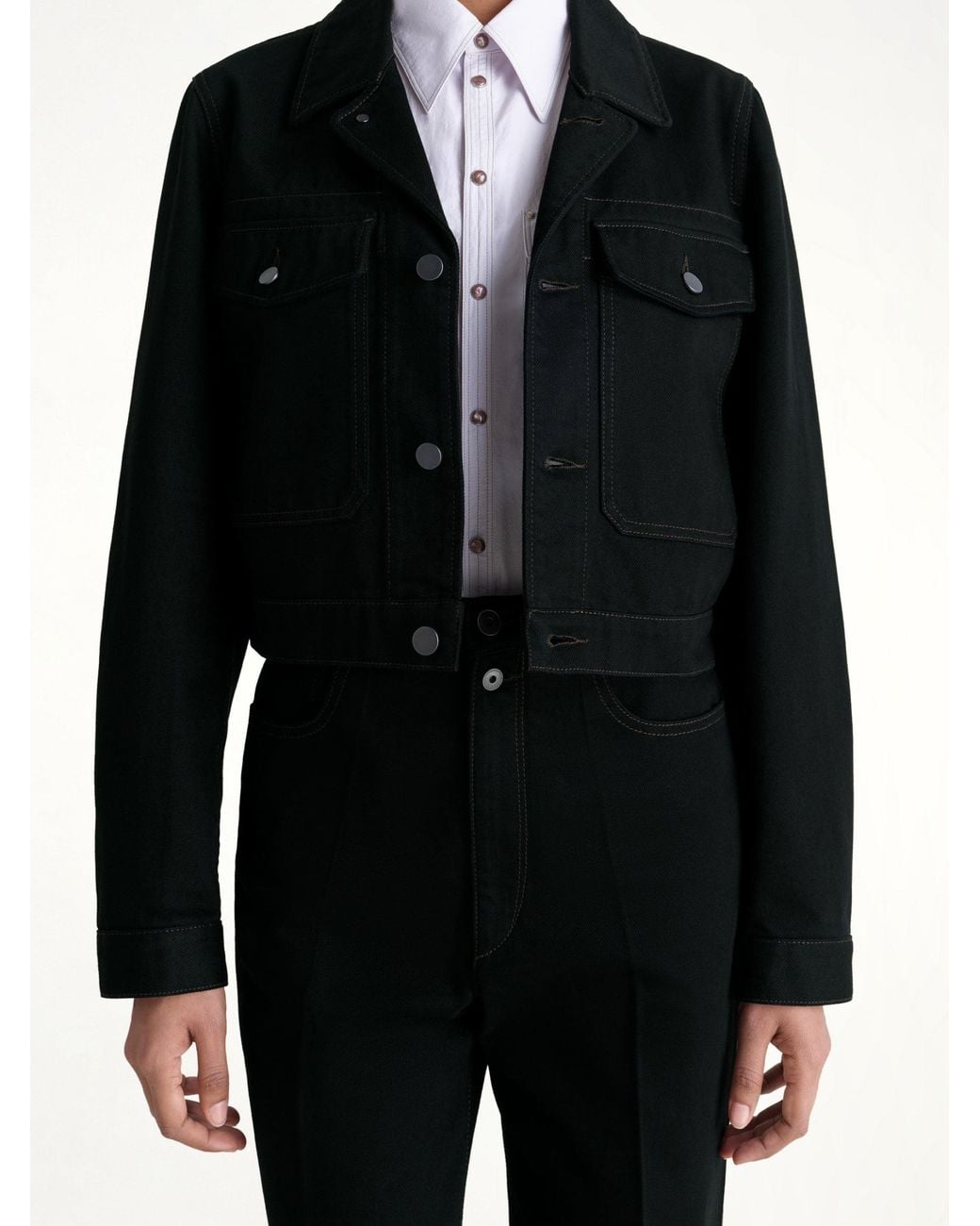Lemaire Black Cropped Blouson