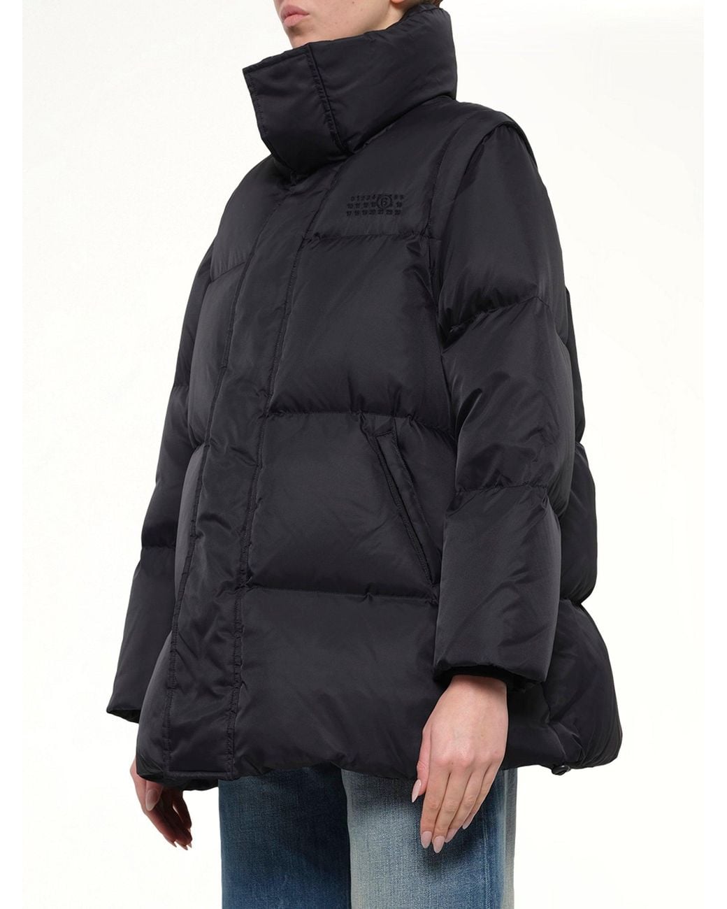MM6 by Maison Margiela Blue Nylon Puffer