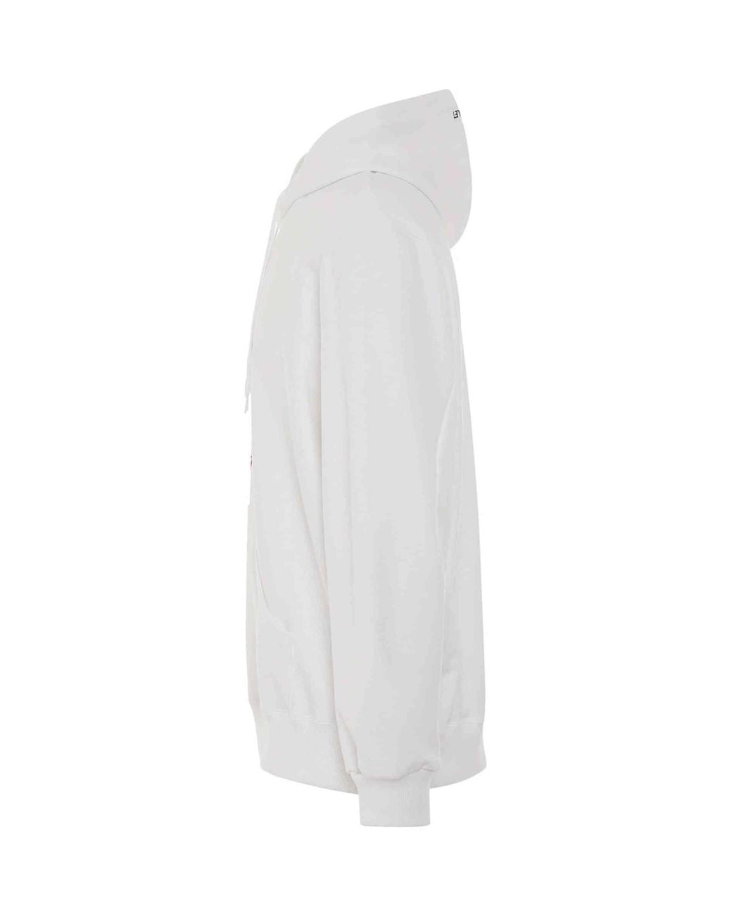 Doublet White Knit Hoodie for men