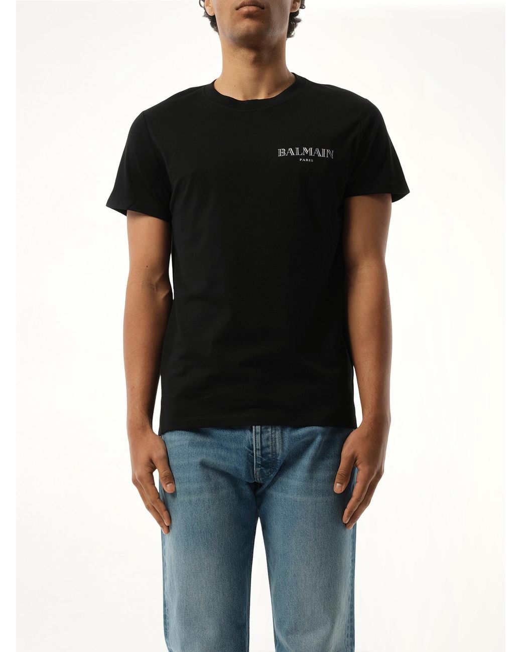 Balmain Black Vintage T-Shirt for men