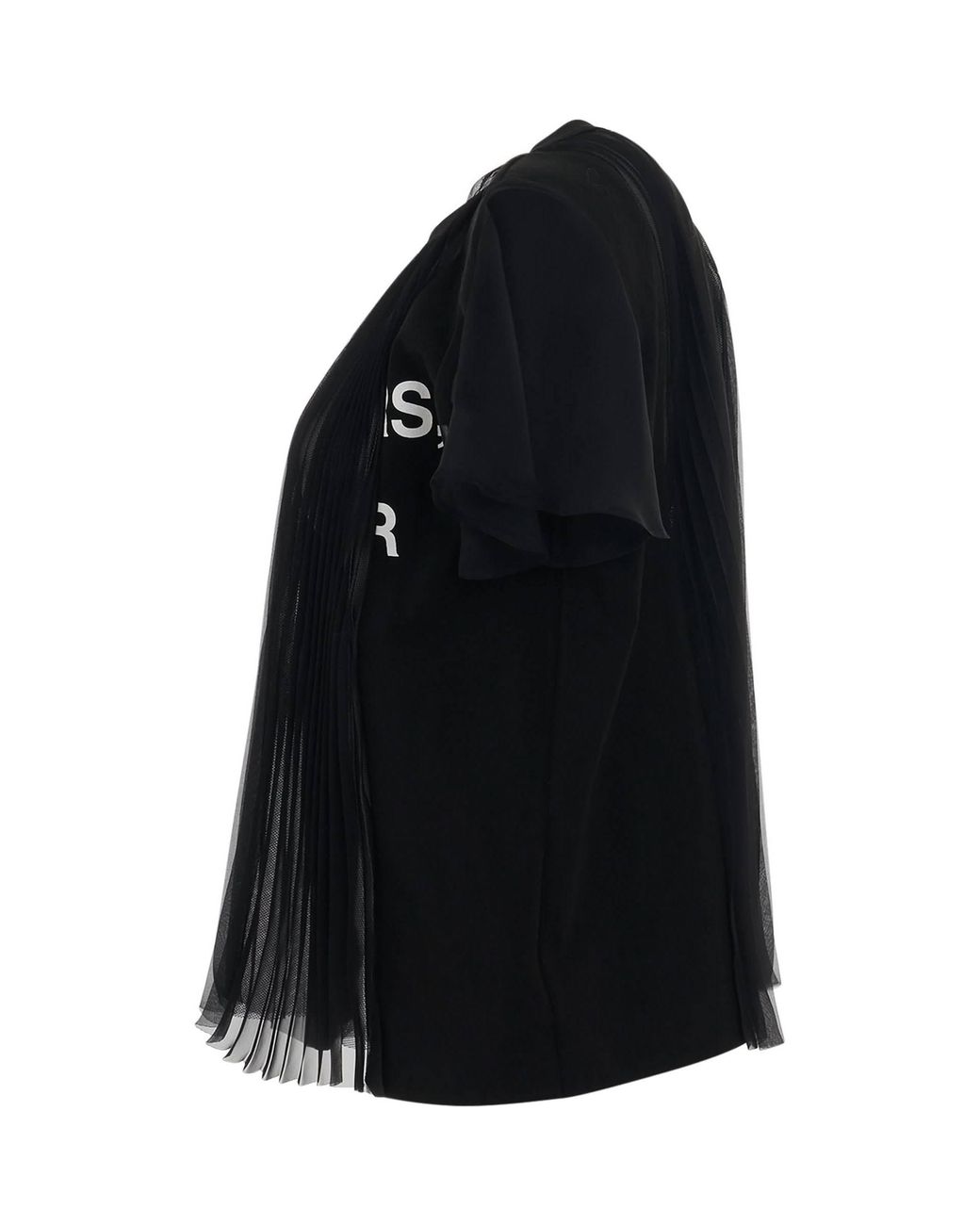 Sacai Black Classic Cotton Jersey T-Shirts
