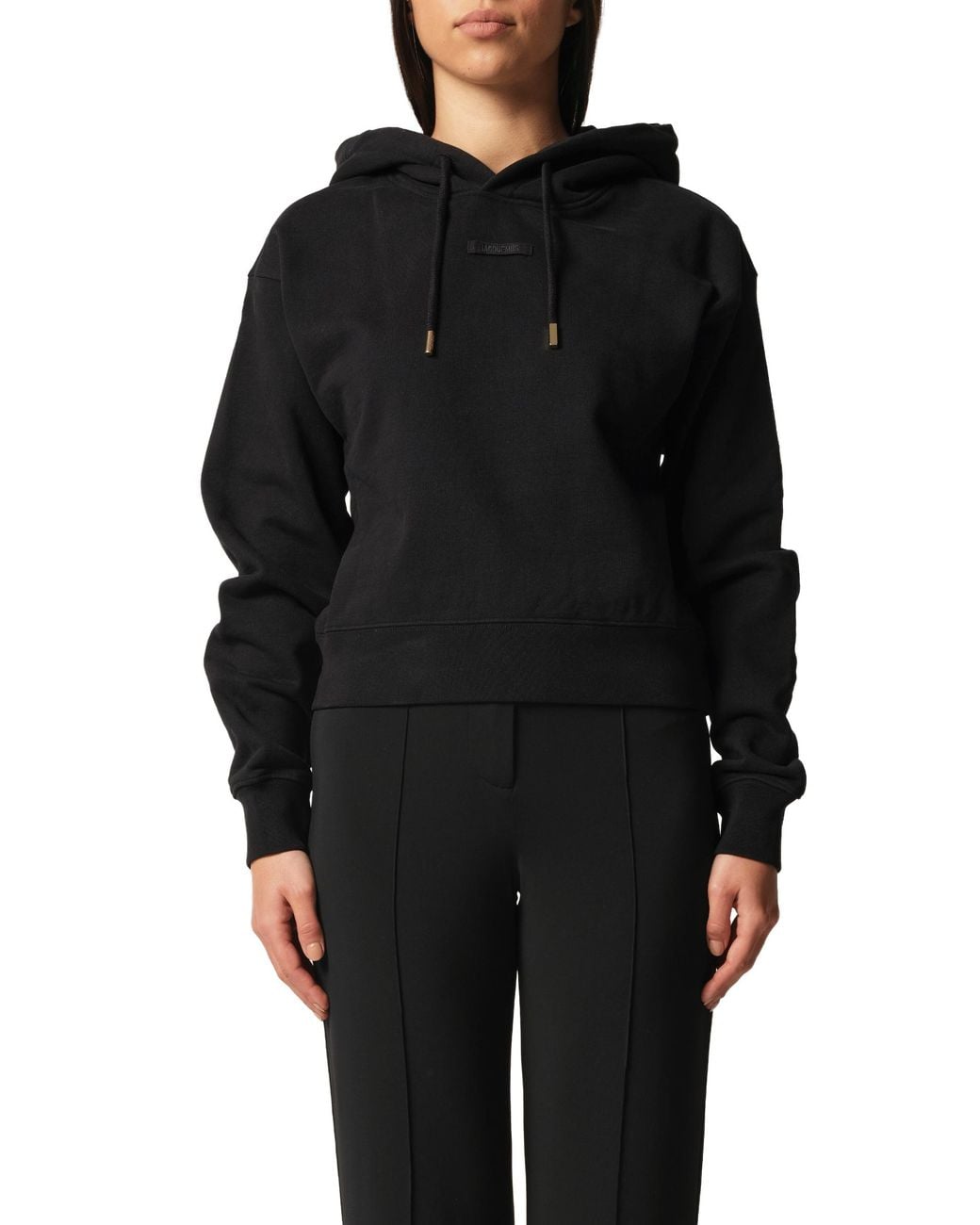 Jacquemus Black Le Hoodie Gros Grain