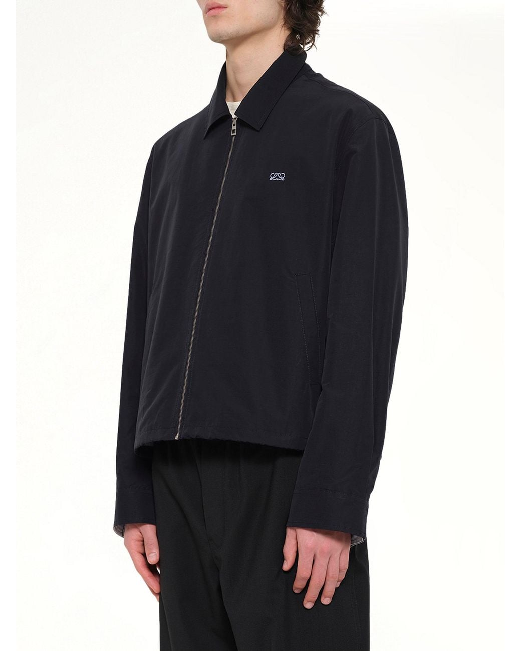 Loewe Blue Zip-Up Jacket for men