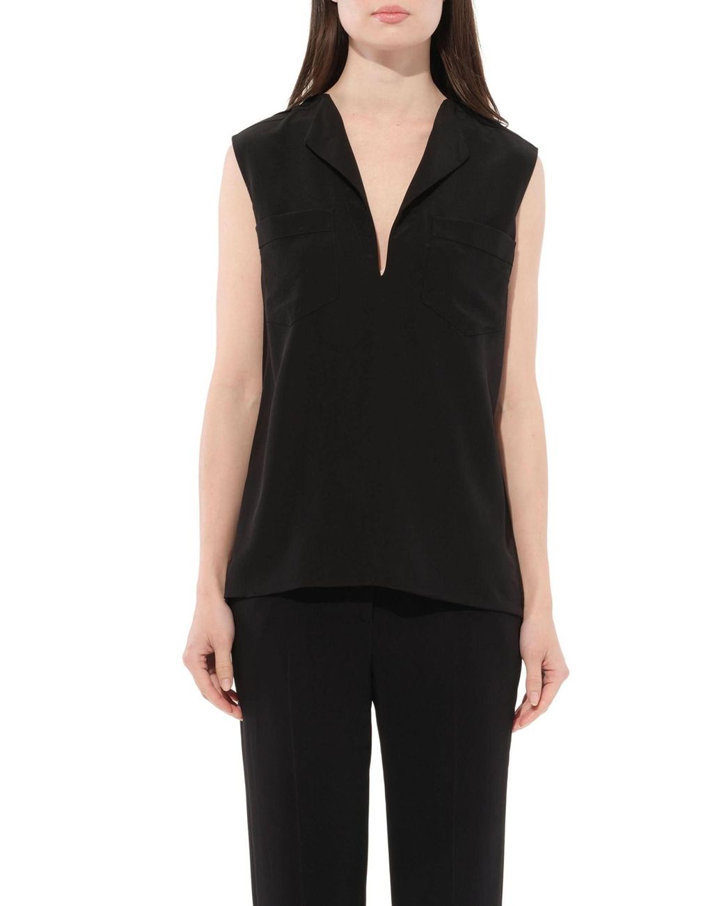 Givenchy Black Sleeveless Shirt