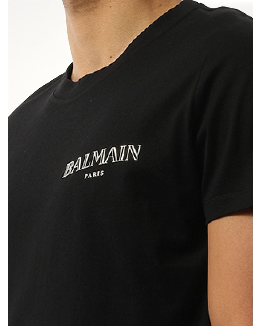 Balmain Black Vintage T-Shirt for men