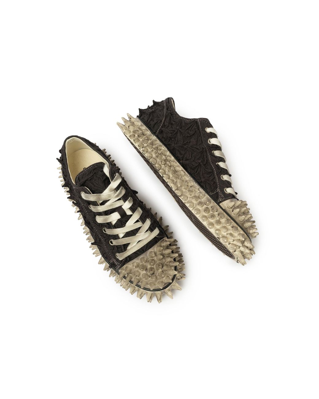 Doublet Porcupine Lace Up Sneakers, , 100% Polyester in Doublet Porcupine Lace Up Sneakers, , 100% Polyester in