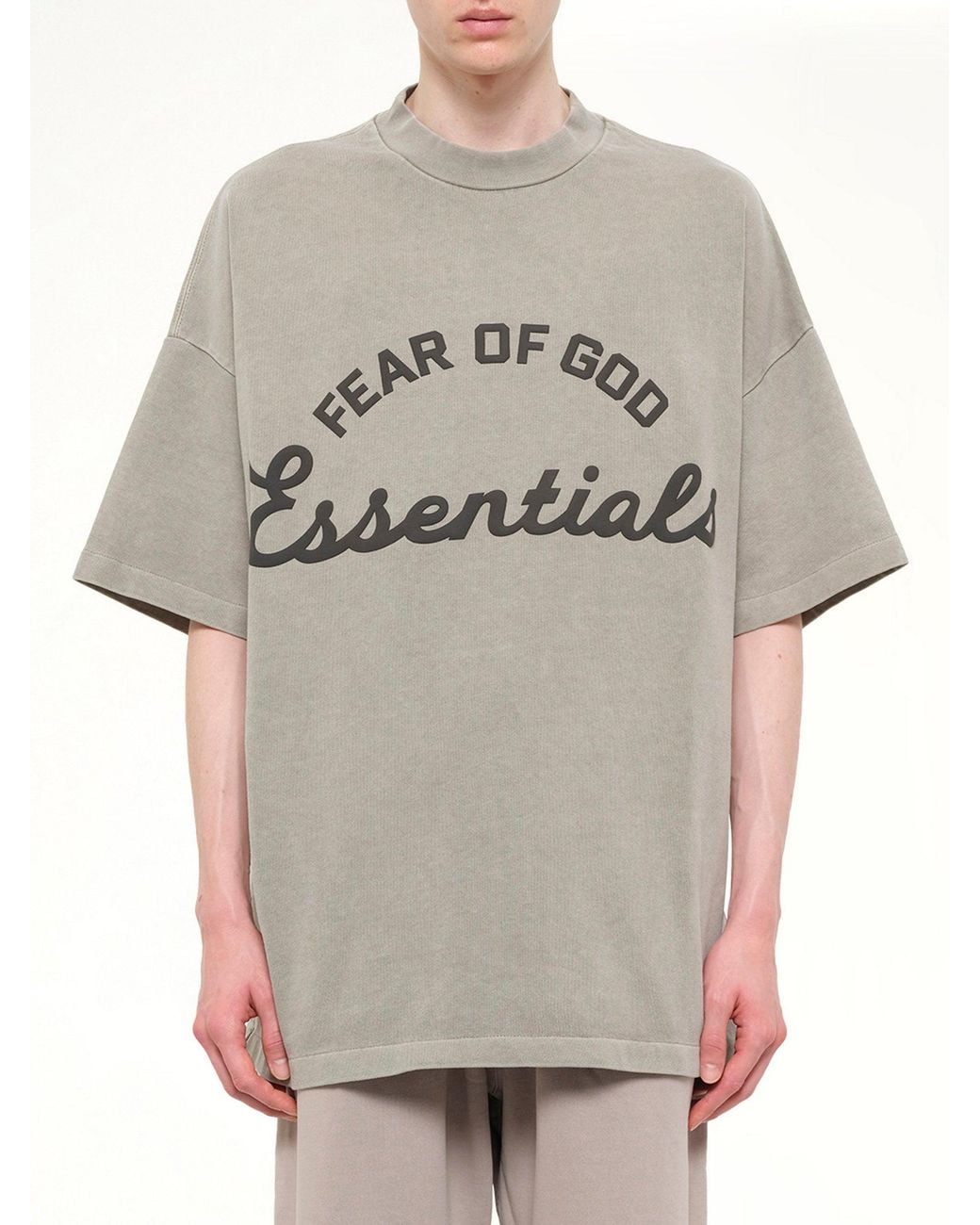 Fear Of God Gray Training 90's Short Sleeve T-Shirt for men