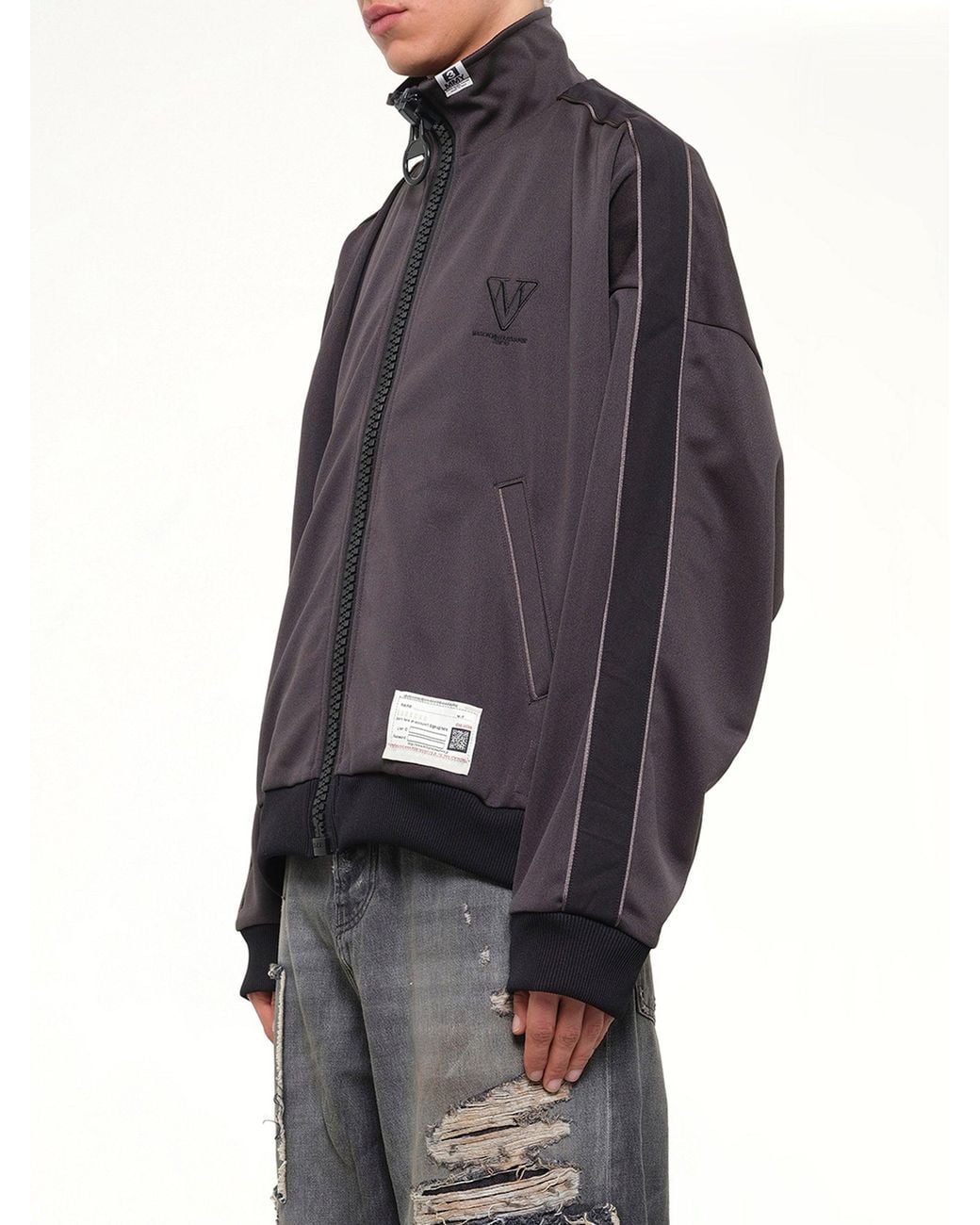 Maison Mihara Yasuhiro Gray Wide Back Track Jacket for men