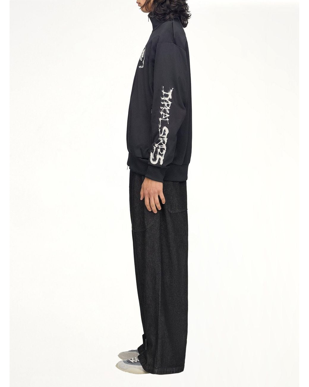 Y-3 Blue 3 Stripes Skull Track Top for men
