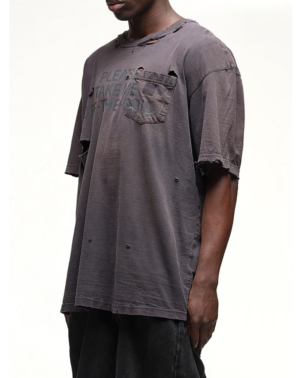Waldi Gray Reworked Work T-Shirt for men