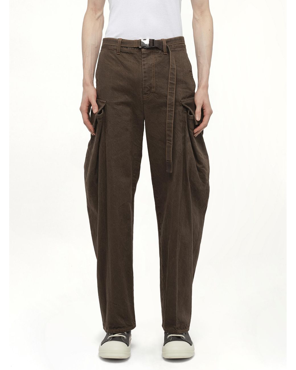 Sacai Brown Denim Pants for men