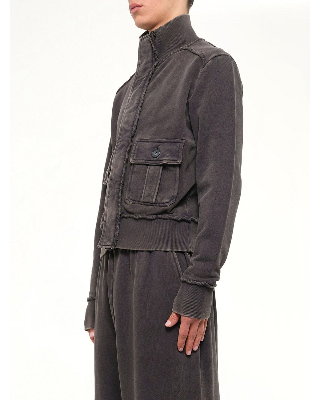 Entire studios Gray Supply Track Jacket for men