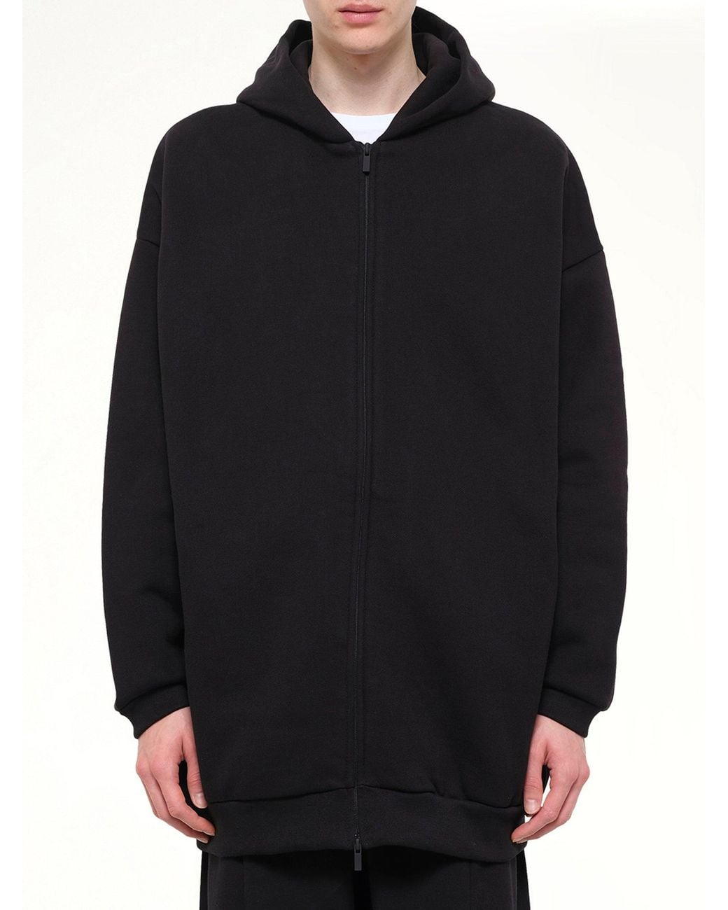 Fear Of God Black Property Lounge Long Zip Hoodie for men
