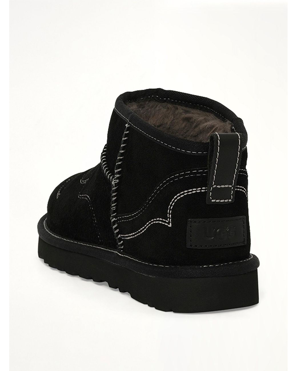 Ugg Black Classic Ultra Mini Western Boots
