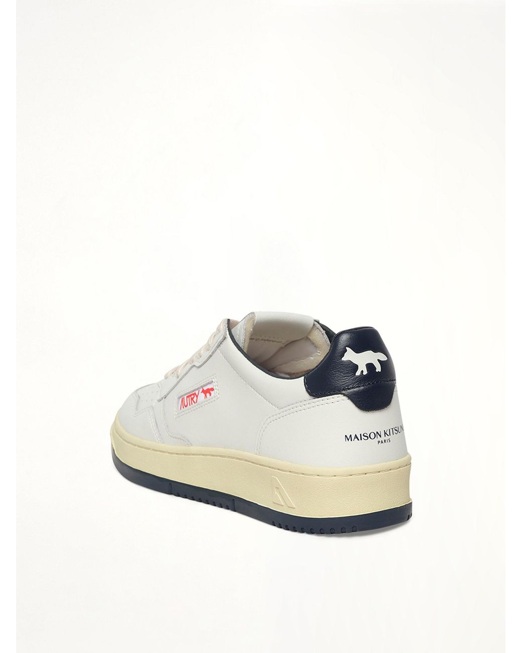 Autry White Maison Kitsune Medalist Sneaker for men