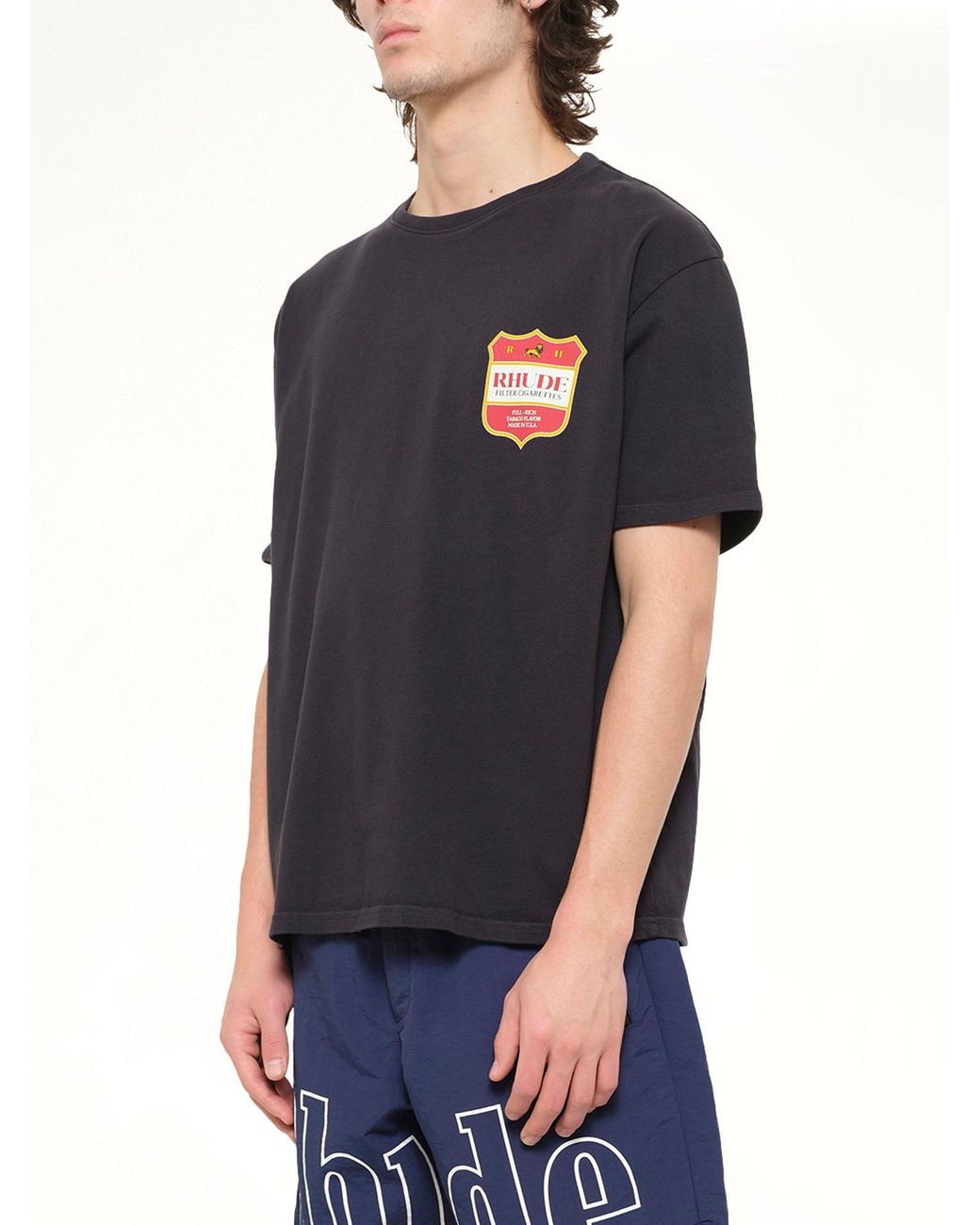 Rhude Black Filtaro Crest T-Shirt for men