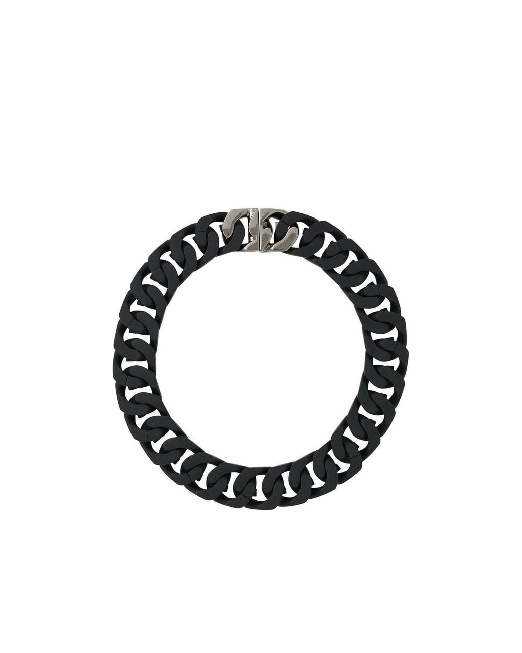 Givenchy Black G Chain Medium Necklace, 100% Brass for men