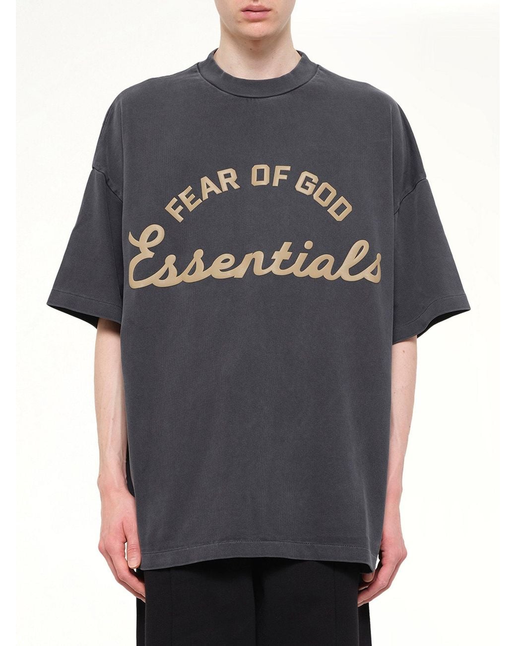 Fear Of God Gray Training 90's Short Sleeve T-Shirt for men