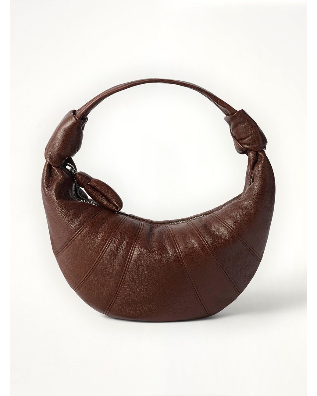 Lemaire Brown Mini Fortune Croissant Goatskin Bag