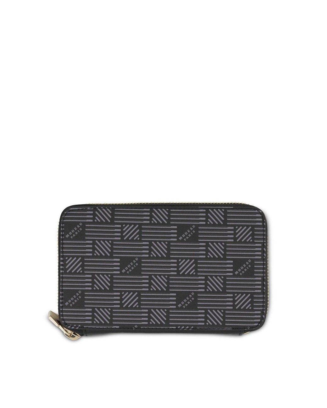 Moreau Black Continental Zip Wallet