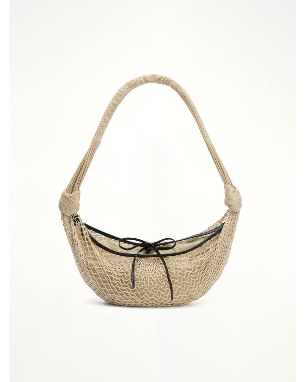 Lemaire Metallic Croissant Filt Bag