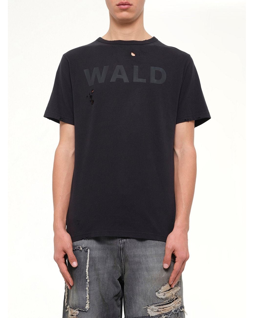 Waldi Black Logo T-Shirt for men