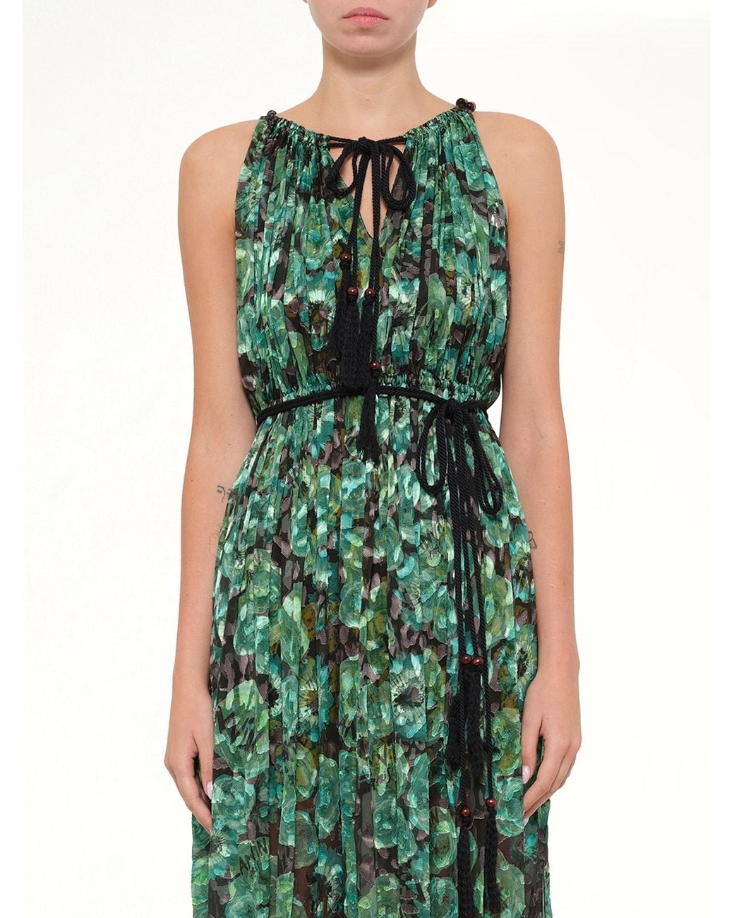 Lanvin Green Long Dress