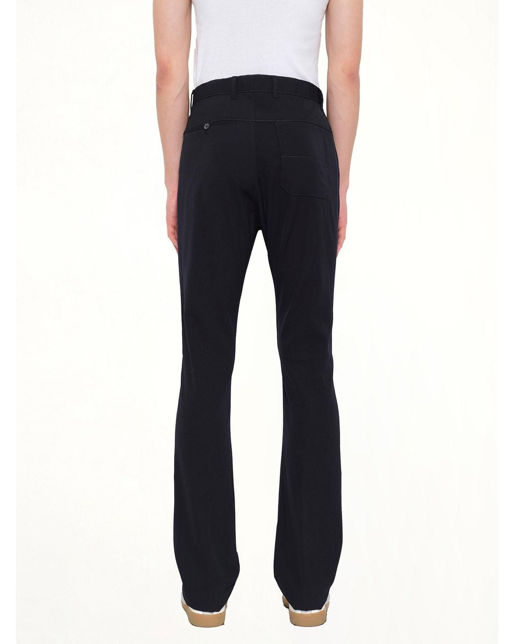 Lanvin Black Fit 5 Pocket Pants for men